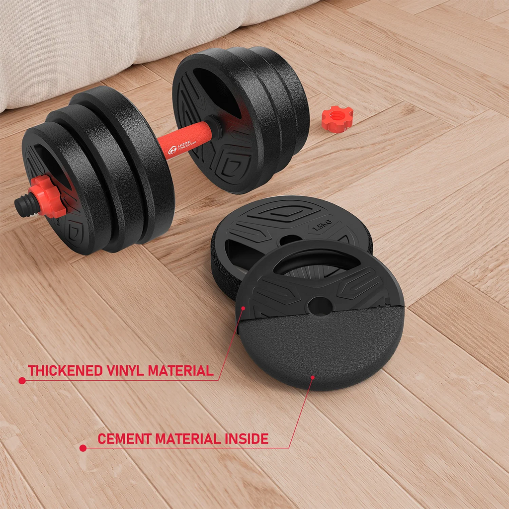 20kg 3-in-1 Adjustable Dumbbell Set with Barbell – Complete Home Workout Kit for Men and Women