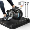 MERACH Under-Desk Exercise Pedals – Silent Magnetic Bike with App and Resistance Bands for Arms/Legs, Physical Recovery