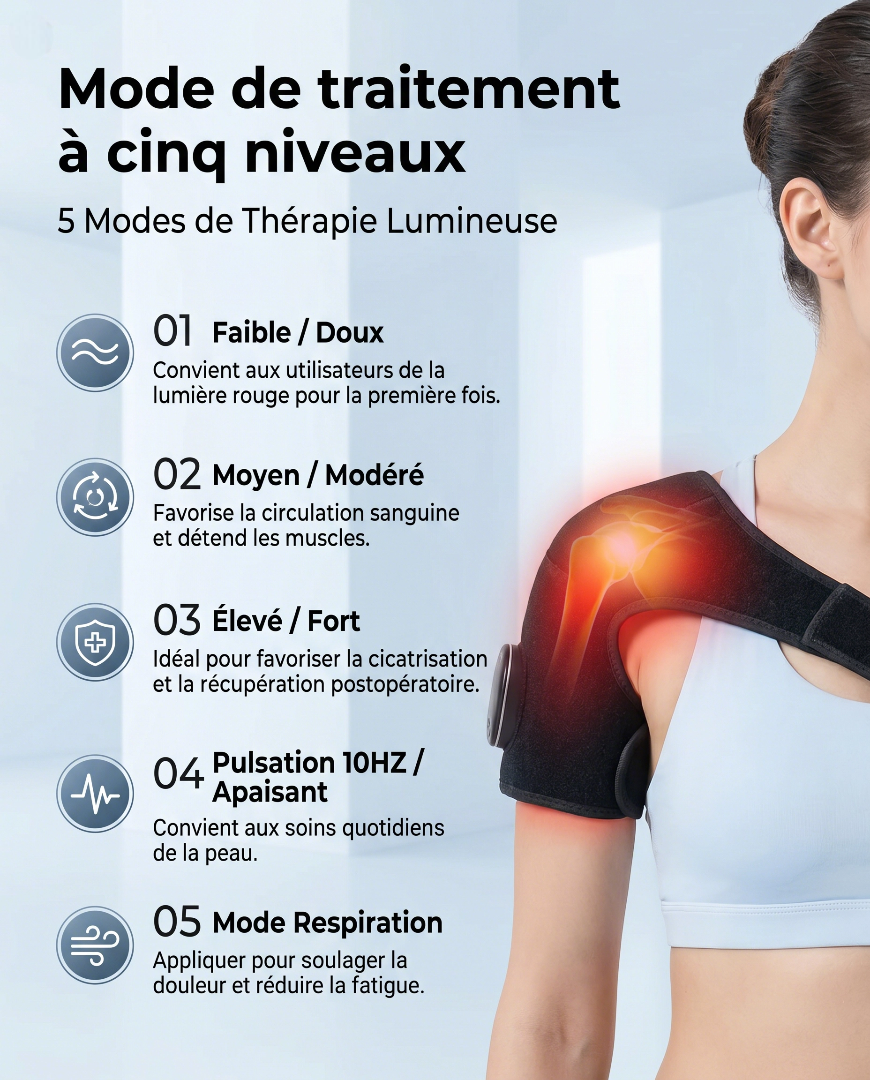 Wrap Thérapie Lumière Rouge – Soulagement Douleurs Sportives