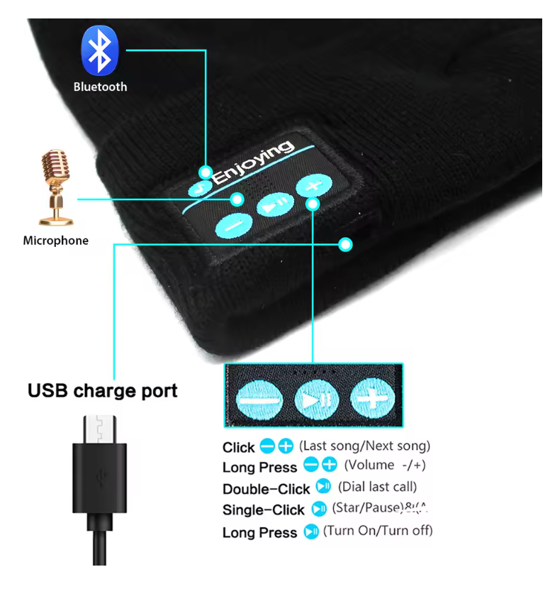 FF-TECH RUN Bluetooth Beanie