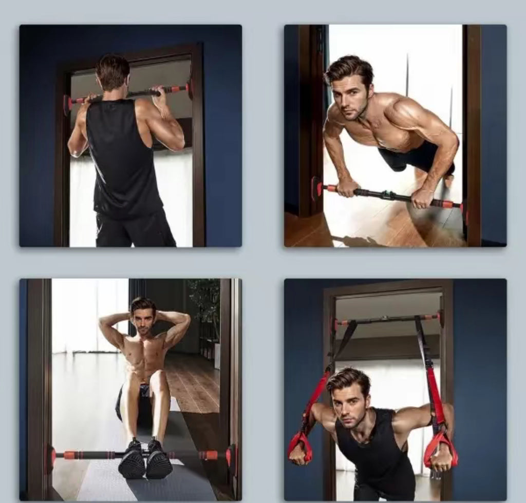 Adjustable Pull-Up Bar for Door – Home Fitness Equipment 350kg, Pull-Ups and Strength Training Without Screws