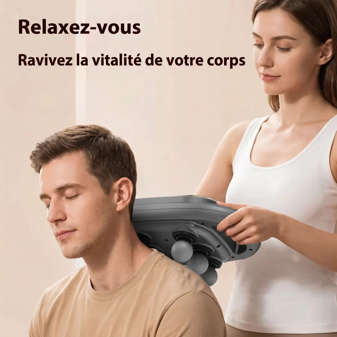 PainRelief Pro – Pistolet de massage 6 têtes