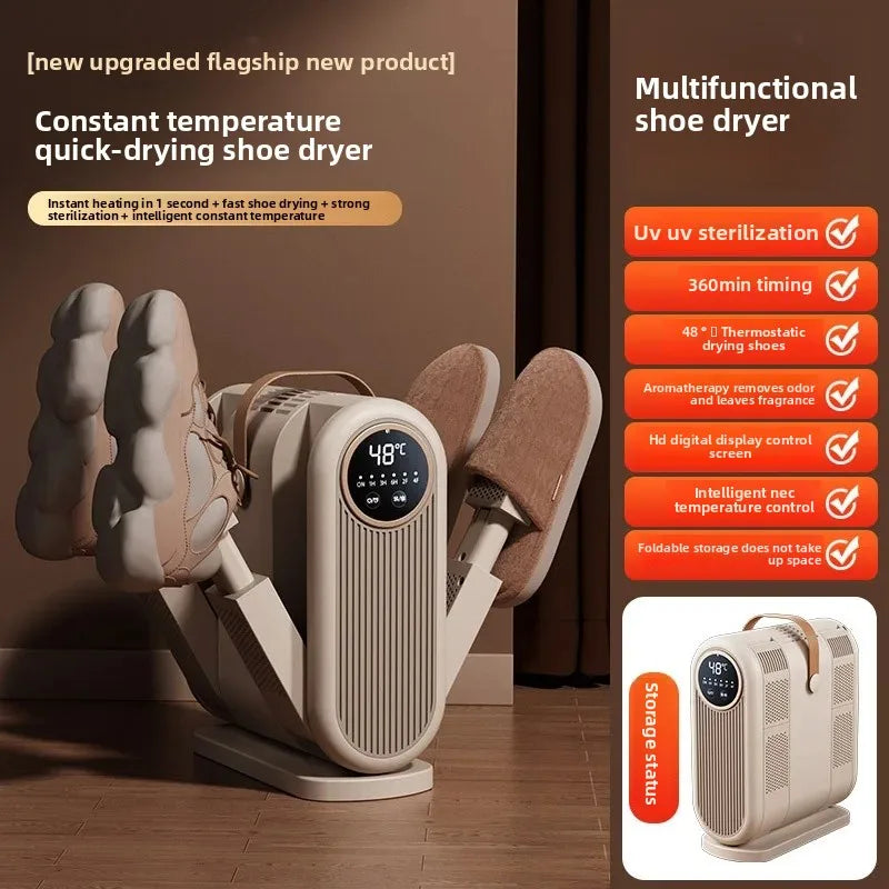 Sèche-Fitness Pro Sèche-Chaussures Électrique Portable avec Stérilisation UV