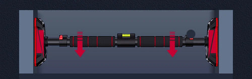 Barre de Traction Ajustable pour Porte – Équipement Fitness Maison 350kg, Tractions et Musculation Sans Vis