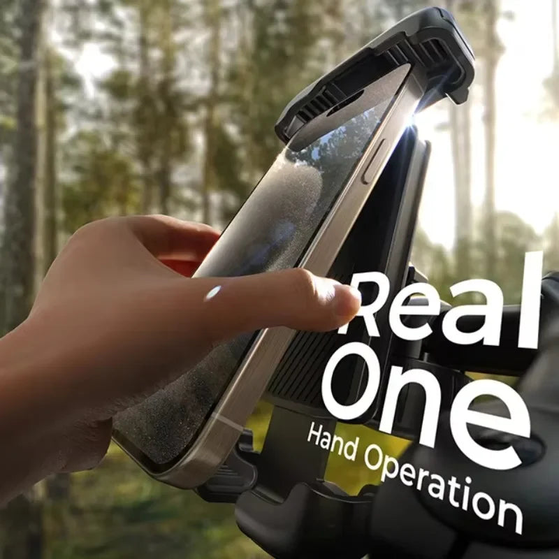 Support Téléphone Vélo Moto LISEN Anti-Vibrations Ultra-Stable pour Smartphones 4.5-7" iPhone Samsung