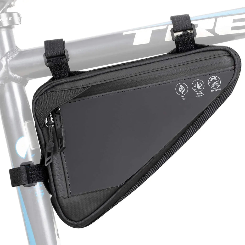 Eyein 1L Waterproof Triangular Bike Bag – Reflective Frame/Handlebar Mount