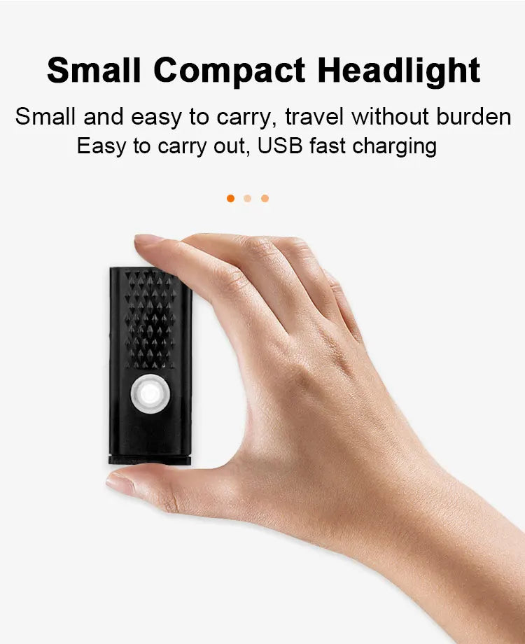 USB Rechargeable Bike Lights Set – White Front Light and Red Rear Light, Night Safety LED Lighting for Road/Mountain Bikes