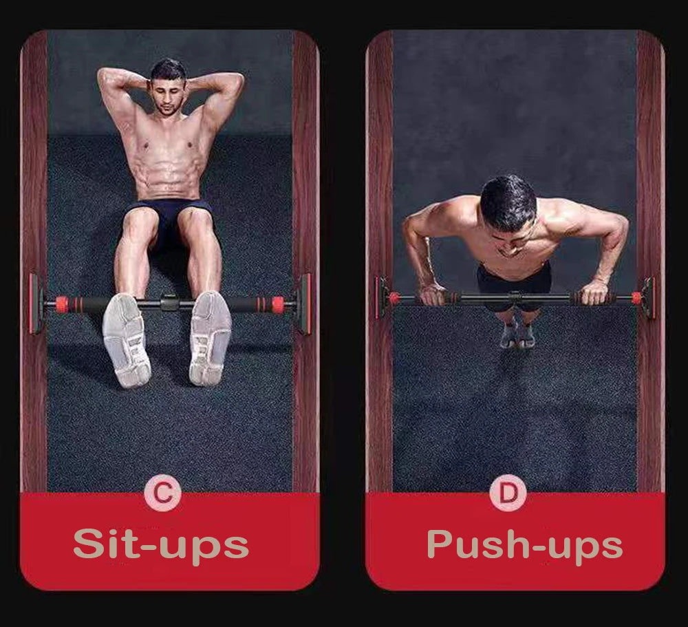 Adjustable Pull-Up Bar for Door – Home Fitness Equipment 350kg, Pull-Ups and Strength Training Without Screws