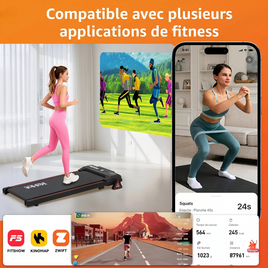 KeHot 3-in-1 Compact Walking Pad with Incline