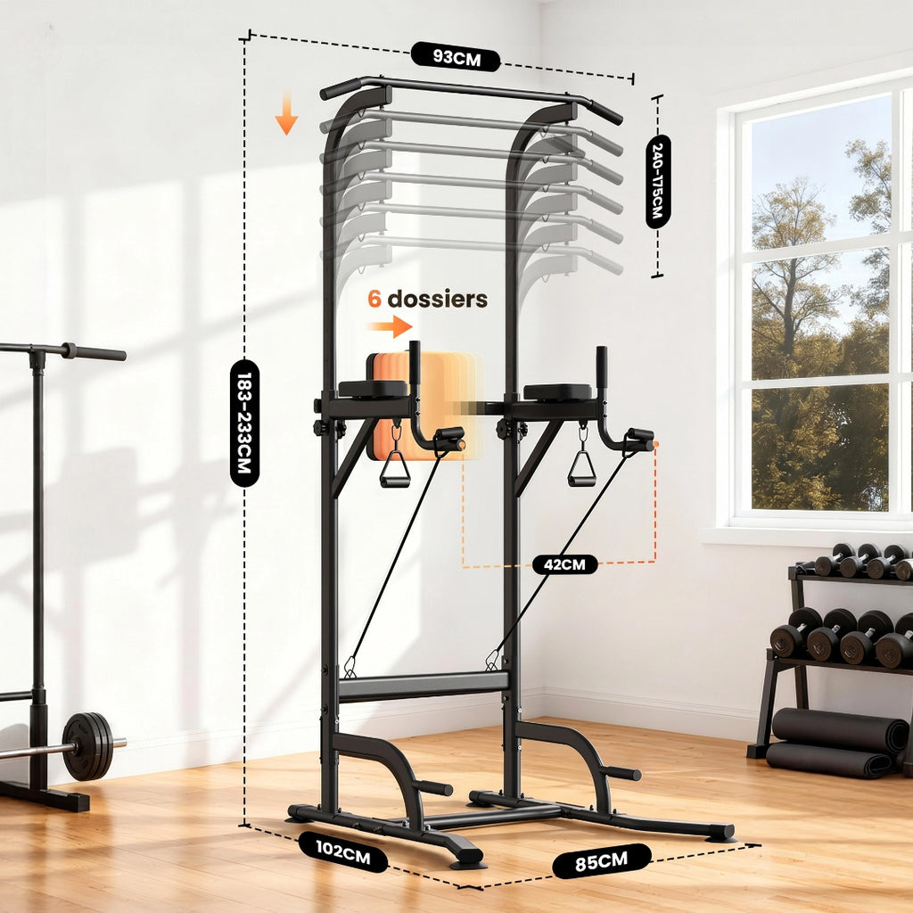 Multifunctional Power Tower – Home Gym