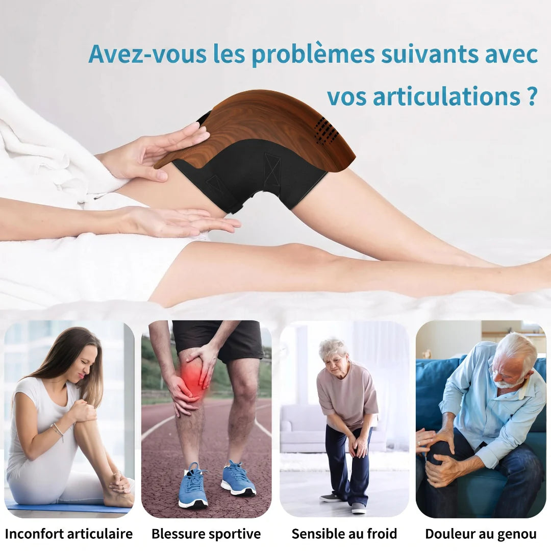 Knee-Relief Pro – Masseur de genou chauffant