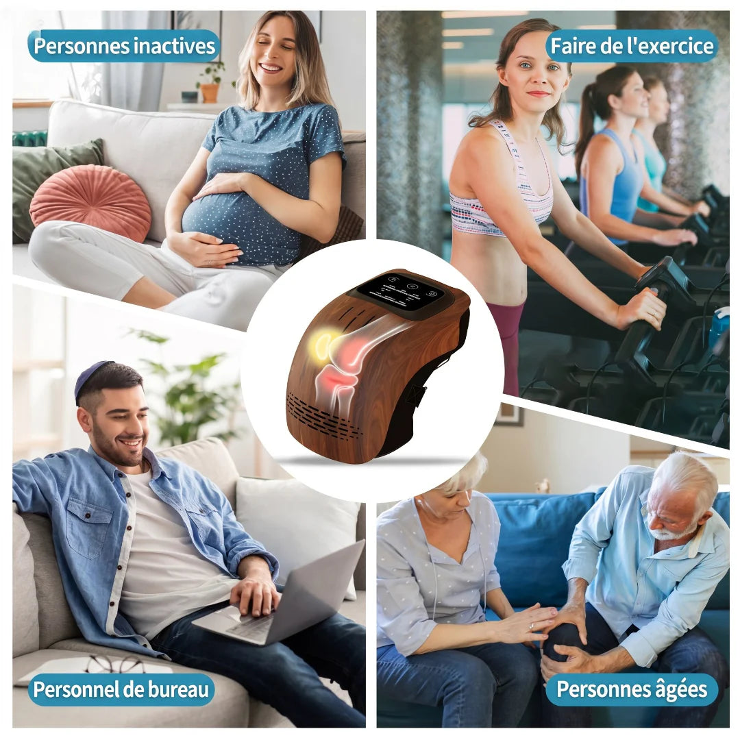 Knee-Relief Pro – Masseur de genou chauffant